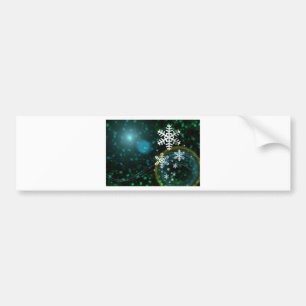 Digital Snowflake Natuur Winter Peace Love Destiny Bumpersticker