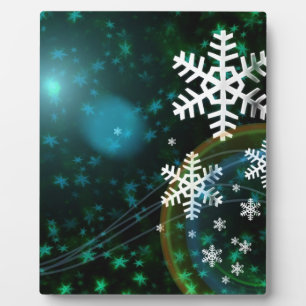Digital Snowflake Natuur Winter Peace Love Destiny Fotoplaat