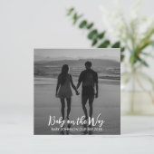 Digital Social Media Pregnancy Reveal Photo Aankondiging (Staand voorkant)