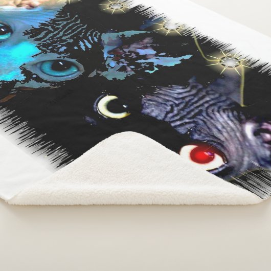 Digital Sphynx Cats Sherpa Deken (3/4)