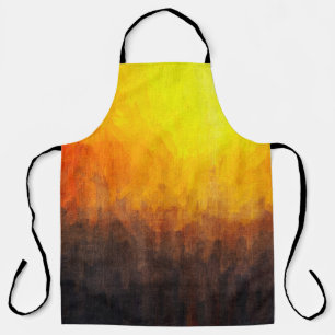 Digital structure of painting. Abstract art vintag Schort