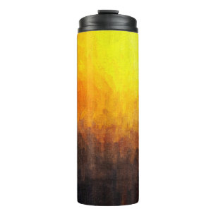 Digital structure of painting. Abstract art vintag Thermosbeker