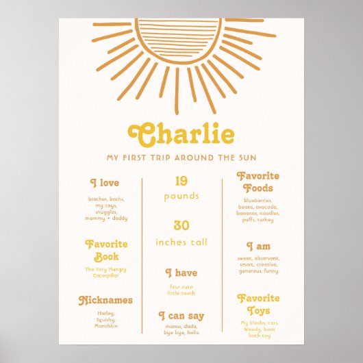 Digital Sun Milestone Poster (Voorkant)