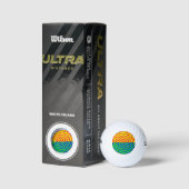 Digital Sunrise door Kenneth Yoncich Golfballen (Verpakking)