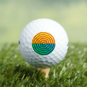 Digital Sunrise door Kenneth Yoncich Golfballen (Insitu Shirt)