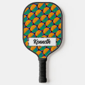 Digital Sunrise door Kenneth Yoncich Pickleball Paddle (Voorkant)