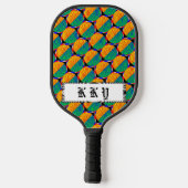 Digital Sunrise door Kenneth Yoncich Pickleball Paddle (Achterkant)