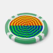 Digital Sunrise door Kenneth Yoncich Poker Chips (Enkel)