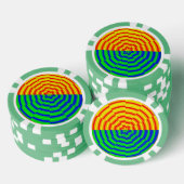 Digital Sunrise door Kenneth Yoncich Poker Chips (Opstapeling)