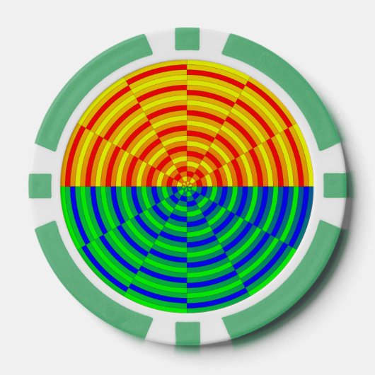 Digital Sunrise door Kenneth Yoncich Poker Chips (Voorkant)