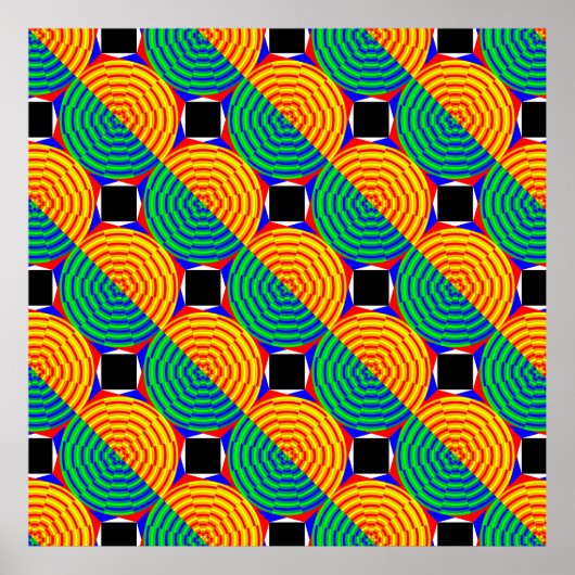 Digital Sunrise door Kenneth Yoncich Poster (Voorkant)