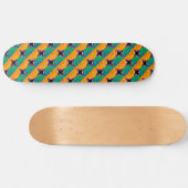 Digital Sunrise door Kenneth Yoncich Skateboard (Horizontaal)