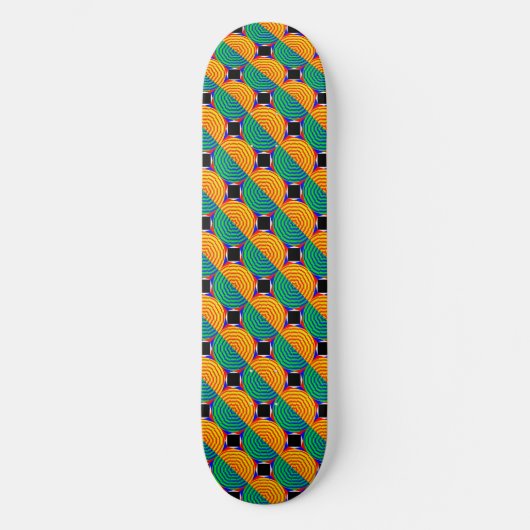 Digital Sunrise door Kenneth Yoncich Skateboard (Voorkant)