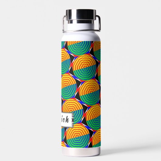 Digital Sunrise door Kenneth Yoncich Waterfles (Achterkant)