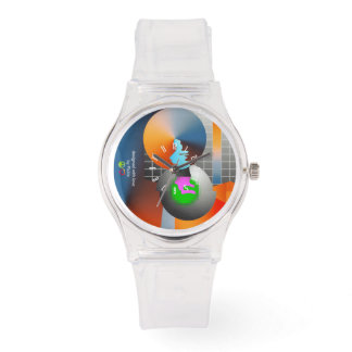 Digital Sunset Clear Watch Horloge