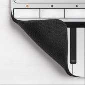 Digital Synthesizer Keyboard Mousepad Muismat (Hoek)