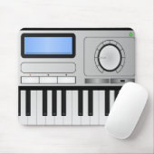 Digital Synthesizer Keyboard Mousepad Muismat (Met muis)