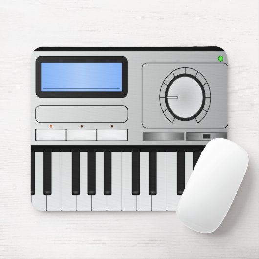 Digital Synthesizer Keyboard Mousepad Muismat (Met muis)