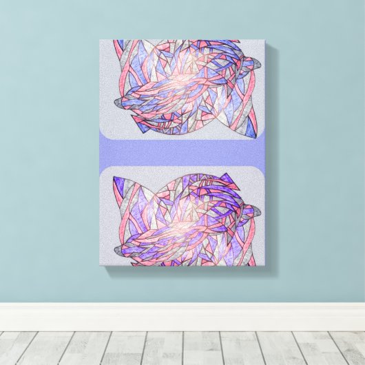 Digital Tentacles Abstract Modern Art Print (Insitu (Houten vloer))