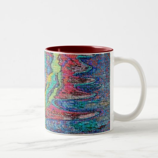 Digital Time Rip Tweekleurige Koffiemok (Rechts)