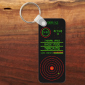 Digital Tracking Ghost Mode Surveillance Design  Sleutelhanger (Voorkant)