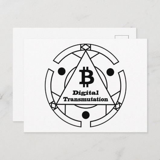 Digital Transmutation Alchemy Briefkaart (Voorkant / Achterkant)