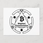 Digital Transmutation Alchemy Briefkaart (Voorkant)