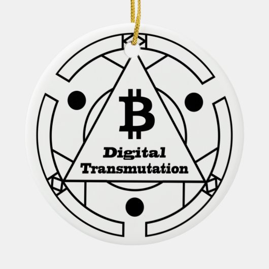 Digital Transmutation Alchemy Keramisch Ornament (Voorkant)