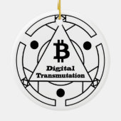Digital Transmutation Alchemy Keramisch Ornament (Achterkant)