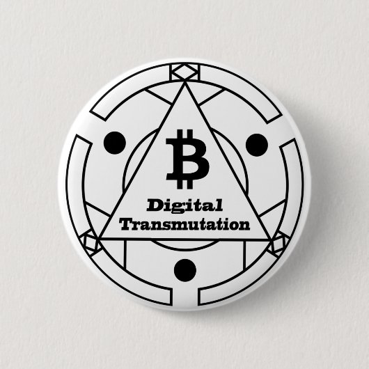 Digital Transmutation Alchemy Ronde Button 5,7 Cm (Voorkant)