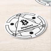 Digital Transmutation Alchemy Ronde Kartonnen Onderzetter (Gebogen)