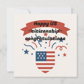 Digital U.S. Citizenship Felicitaties Kaart (Voorkant)