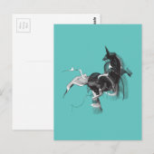 Digital Unicorn Briefkaart (Voorkant / Achterkant)