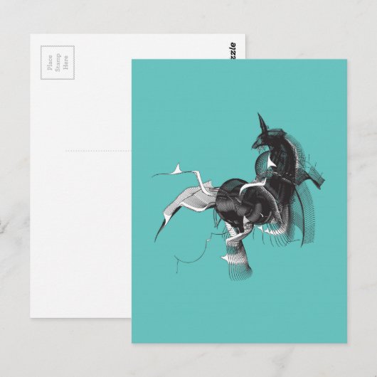 Digital Unicorn Briefkaart (Voorkant / Achterkant)