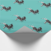 Digital Unicorn Cadeaupapier (Hoek)