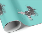 Digital Unicorn Cadeaupapier (Rol Hoek)