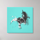 Digital Unicorn Canvas Afdruk (Voorkant)