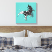 Digital Unicorn Canvas Afdruk (Insitu (Slaapkamer))