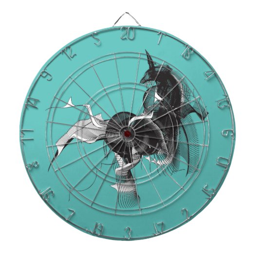 Digital Unicorn Dartbord (Voorkant)