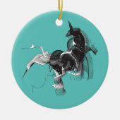 Digital Unicorn Keramisch Ornament (Voorkant)