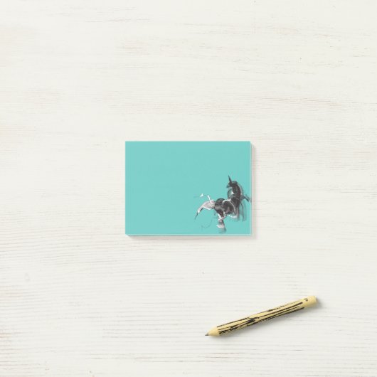 Digital Unicorn Post-it® Notes (Op bureau)