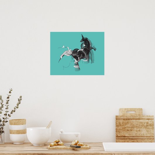 Digital Unicorn Poster (Keuken)