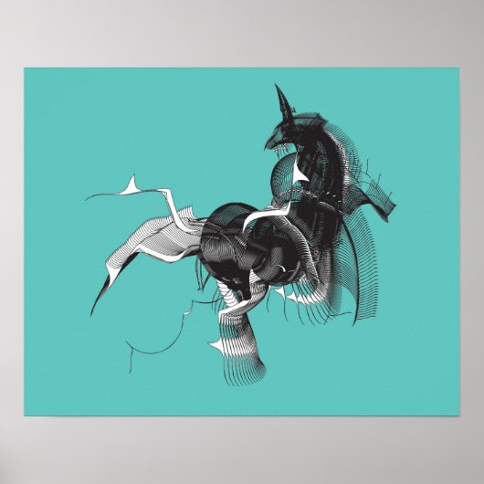 Digital Unicorn Poster (Voorkant)