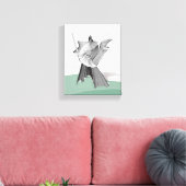 Digital Warrior Canvas Afdruk (Insitu (Woonkamer))