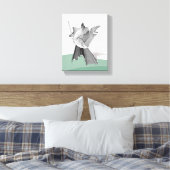 Digital Warrior Canvas Afdruk (Insitu (Slaapkamer))