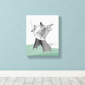 Digital Warrior Canvas Afdruk (Insitu (Houten vloer))