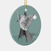 Digital Warrior Keramisch Ornament (Rechts)