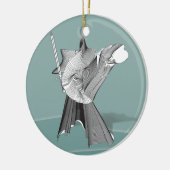 Digital Warrior Keramisch Ornament (Links)