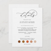 DIGITAL Wedding Attire Dress Code Cards Kaart (Voorkant / Achterkant)
