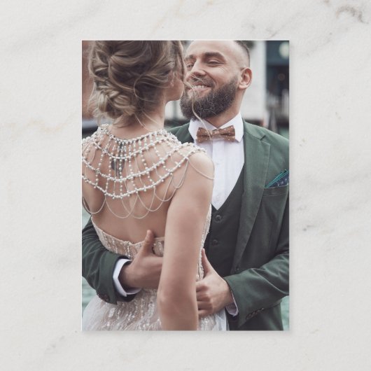 Digital Wishing Well QR Code Wedding Registry Encl Informatiekaartje (Achterkant)